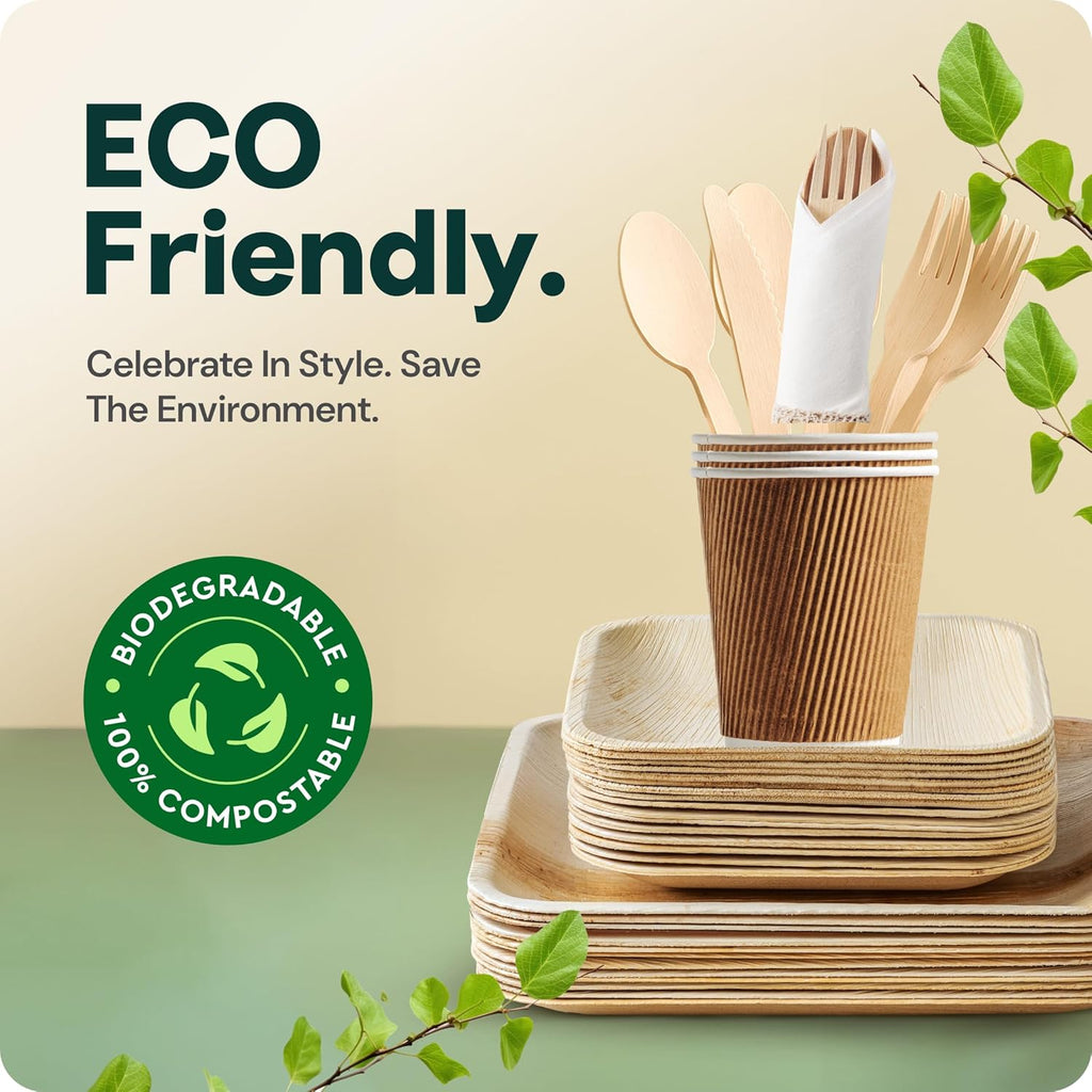 Disposable wooden tableware 02